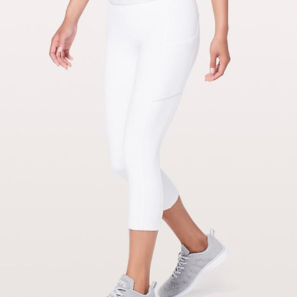 white speed up leggings